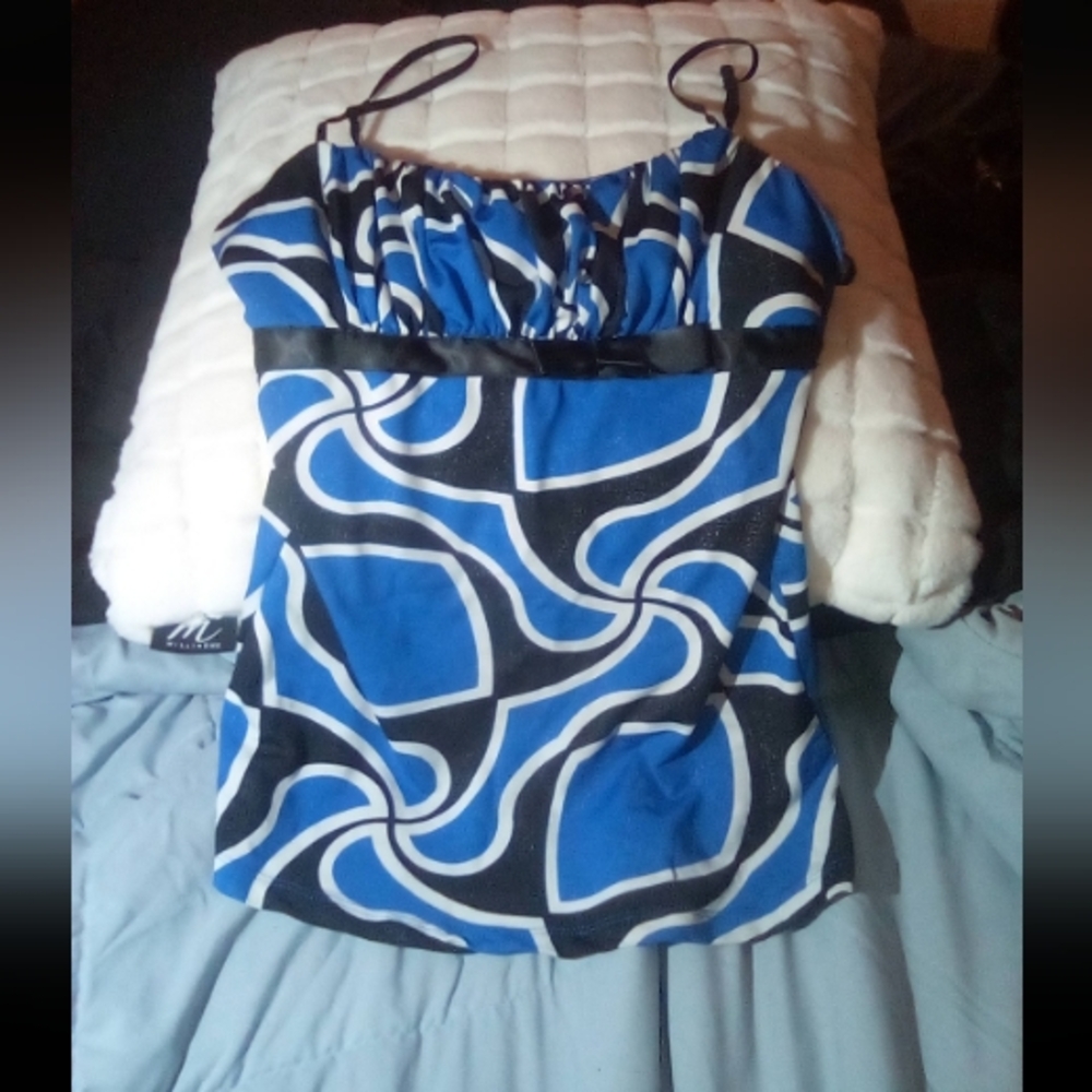 Candie's Blue and Black Camisole Top